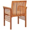 vidaXL Patio Dining Chairs Set of 2, Solid Acacia Wood with Cushions,Weather-Resistant - 4 of 4