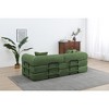 77.9" Corduroy Convertible Sofa Bed with Folding Mattress - 4 of 4