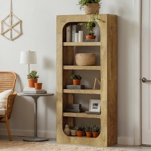 Hommoo 70.8" 5-Tier Wooden Bookcase, Display and Storage Shelves - 1 of 4