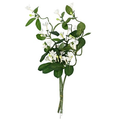 Vickerman 25" Artificial White Stephanotis Vine Spray. There are 6 sprays per pack.