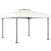 vidaXL Gazebo Cream Aluminum 118.1 x 118.1 in UV-resistant materials - 2 of 4