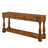 Hostack 63'' Long Wood Console Table with 3 Drawers and 1 Bottom Shelf for Entryway and Hallway, Brown - 2 of 4