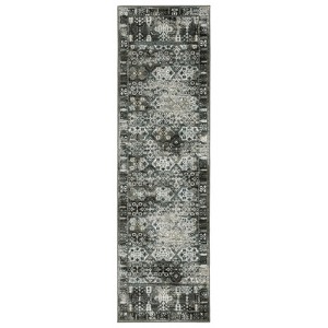 Oriental Weavers Gemini 070N2 Charcoal/ Grey Indoor Area Rug - 2'3" x 7'6" - 1 of 4