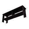 GlasFlength TV Stands and Consoles TV Console Table TV Center TV Stand with Open Storage Shelves for Living Room, Black, 12.2"*47.3"*47.3" - 4 of 4