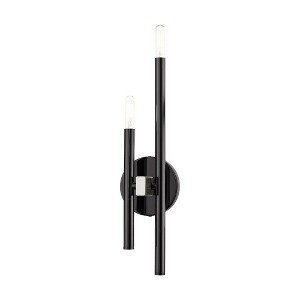 Livex Lighting Denmark 2 - Light Wall Light in  Black Chrome - 1 of 1
