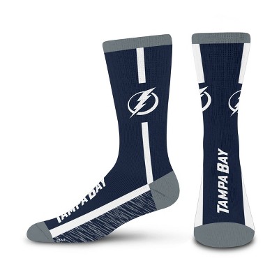 NHL Tampa Bay Lightning Rise Up Crew Socks - Large