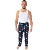 Seven Times Six Dungeons and Dragon Men's Allover Game Dice Print Lounge Pajama Pants Black - 4 of 4