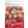 Evergreen Red Truck with Puppies Set of 2 Garden Flag and Sassafras Doormat Bundle Set - 2 of 3