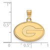 Black Bow Jewelry 14k Yellow Gold Georgia Bulldogs NCAA Small Pendant - 2 of 3