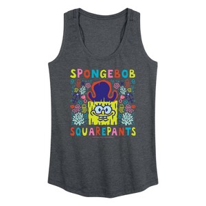 Women's - Spongebob Squarepants - Spongebob: The Search For Squarepants Underworld Graphic Racerback Tank - 1 of 4