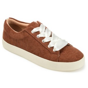 Journee Collection Womens Kinsley Round Toe Lace Up Sneakers - 1 of 4