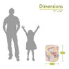 Majestic Home Goods,Pouf Blooms Citrus - 2 of 4