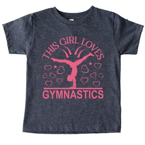 The Juniper Shop This Girl Loves Gymnastics Toddler Short Sleeve Tee - 1 of 4