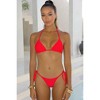 Moda Minx 'Red' Triangle Bikini Top - 3 of 4