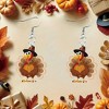 HTUTWOO Turkey Earrings, Fall Thanksgiving Turkey Pumpkin Dangle Earrings, Acrylic Earrings Jewelry for Women Costume Accessories - 2 of 4