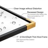 ANDY STAR 30 x 40 Inch Rectangular Wood Framed Vanity Mirror with 2 Tone Black Frame with Gilded Gold Corners for Bathrooms, Entryways, and Bedrooms - 4 of 4