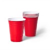 Disposable Red Plastic Cups - 18oz - up & up™ - image 2 of 3
