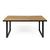 PAGED Modern Outdoor Dining Table Rectangle Patio Dining Table with Sleek Metal Frame for Patio, Lawn, Courtyard - 2 of 4