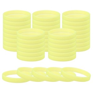 Unique Bargains Sports Party Games Fashion Silicone Glow in the Dark Bracelet 60 Pcs - 1 of 4
