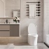 Toilet Seat Round, American Standard, Slow Close Lid, Quick Release Hinges, Non-Slip Bumpers, Easy Install & Clean, Never Loosens Design - 2 of 4