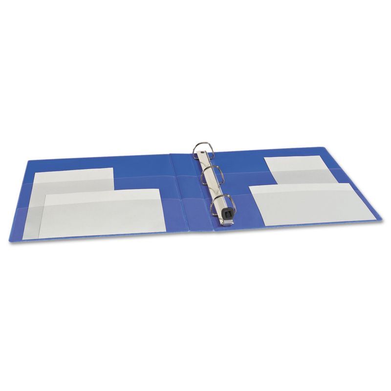 Avery Heavy-Duty Binder with One Touch EZD Rings 11 x 8 1/2 1" Capacity Blue 79889, 3 of 8
