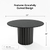 Dovelina Modern Round Dining Table Wood Kitchen Table - 3 of 4
