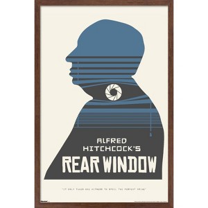 Trends International Alfred Hitchcock - Rear Window (1954) Silhouette Framed Wall Poster Prints - 1 of 4