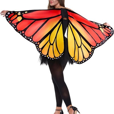 Joyfy Monarch Butterfly Wing, Butterfly Costume Women for Halloween Costume Adult
