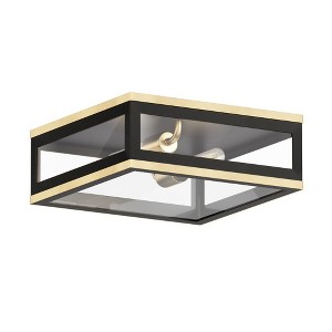 Maxim Lighting Neoclass 2 - Light Flush Mount in  Black/Gold - 1 of 3