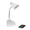 Creekwood Home Sleek Essentials 18.5" Flexible Desk Lamp with Charging Outlet and Storage - 3 of 4