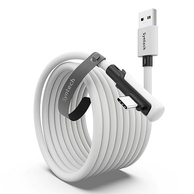 Syntech VR Link Cable 16FT for PCVR Compatible with Oculus/Quest 3/Meta Quest 3S, Quest2/Pro/Pico 4/Ultra Accessories and PC/SteamVR, High Speed PC