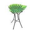 Home & Garden 19.0" Leaf Shaped Birdbath With Stand Water Yard Decor Gold Crest Distributing  -  Bird Baths - 2 of 3