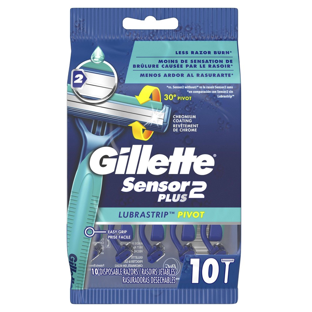 UPC 047400115798 product image for Gillette Sensor2 Plus Pivoting Head Men's Disposable Razors - 10ct | upcitemdb.com