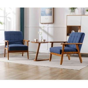 Vatros Mid-Century Modern Accent Chair,Armchair for Living Room - 1 of 4
