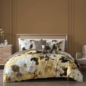 Bebejan Magnolia 100% Cotton 5 Piece Reversible Comforter Set - 1 of 4