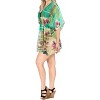 LA LEELA Women's Loose Mini Beachwear Swim Suit Holiday Swimwear Summer Bathing Suit Cover-up Mini Swing Dress - 3 of 4