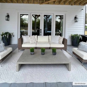 Hauteloom Rectangle Area Rug  Off-White - 1 of 4