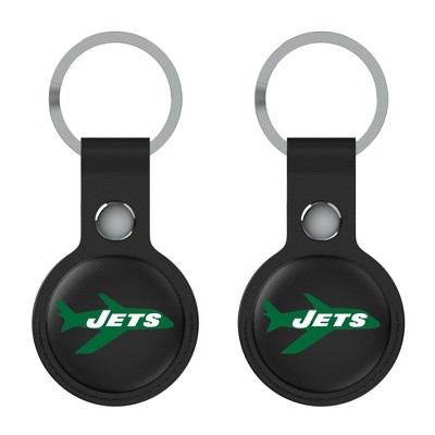 Keyscaper NFL AFC Historic Teams Insignia Black Airtag Holder 2-Pack