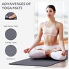 Gulches Yoga mat, 1/2 inch ultra-thick high-density practice mat with straps, suitable for all kinds of yoga practice, a variety of colors - 4 of 4