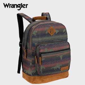 Wrangler 18.5" Yellowstone Backpack for Women Men Girl Boy, Water Resistant Classic Logo Casual Daypack for Travel Work School - 1 of 4