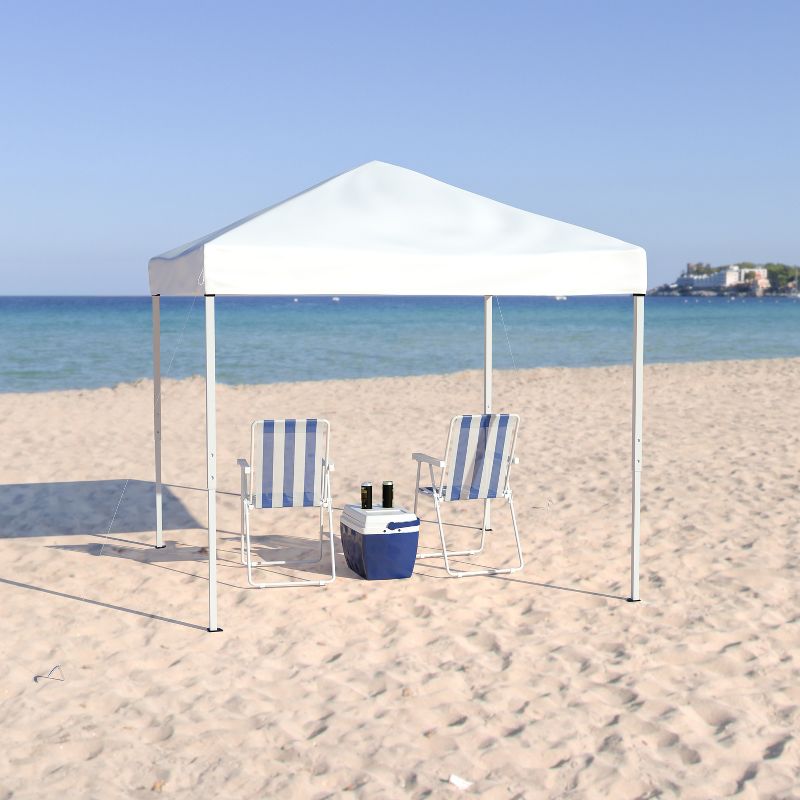 Flash Furniture 8'x8' Outdoor Pop Up Event Slanted Leg Canopy Tent with Carry Bag, 3 of 11