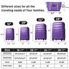4 Pieces Hard Shell Suitcase With Travel Bag Luggage Storage Bags Luggage Tags, 16" 20" 24" 28" Luggage With TSA Lock For Travel - 2 of 4