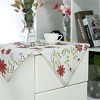 PiccoCasa Vinyl Water Oil Resistant Plaid Flower Printed for Table Kitchen Tablecloths 35" x 35" - 2 of 4