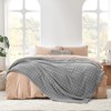 Cozy Bliss Plush Waffle Fleece Throw Blanket, Ultra Soft Comforter Style Home Blanket - 3 of 4