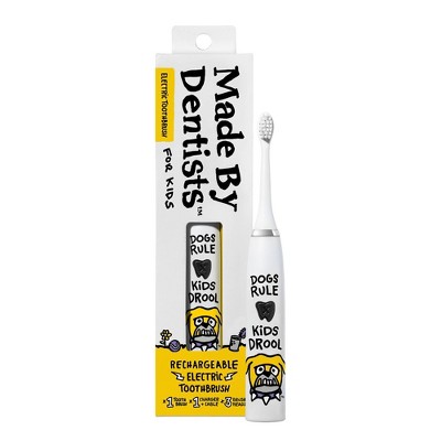 Made by Dentists Kids' Rechargeable Electric Toothbrush with 2 Replacement Toothbrush Heads and Charger - Bulldog