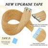Jessie's Wig Tape In Hair Extensions 50g For Women Thin Hair Straight #27 18 22 Inch 20 Pcs/Pack - 3 of 4
