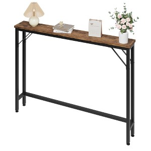 Whizmax Narrow Console Table, 39.3" Small Entryway Table, Thin Sofa Table, Side Table, Display Table, for Hallway, Bedroom, Living Room, Foyer - 1 of 4
