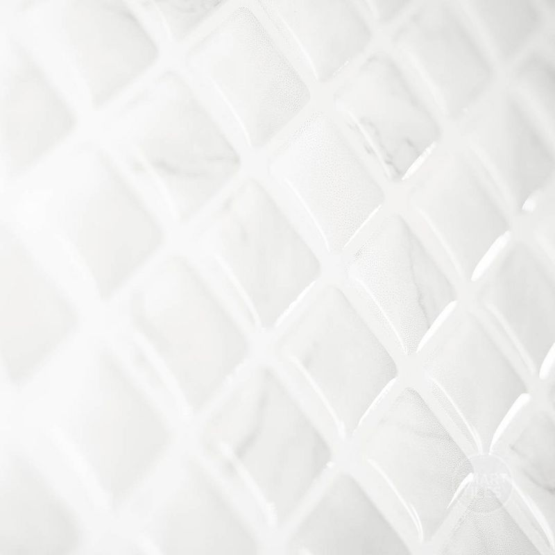Smart Tiles 2pk XL Glossy Peel &#38; Stick 3D Tile Paper Backsplash Minimo Marble, 3 of 7