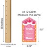 Big Dot of Happiness Hot Girl Bday - Vintage Cake Birthday Party Game Pickle Cards - Truth, Dare, Share Pull Tabs - Set of 12 - 4 of 4