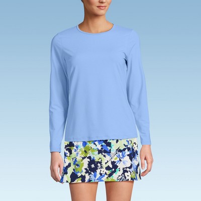 Lands' End Women's SunShade UPF 50 Long Sleeve Relaxed Rash Guard